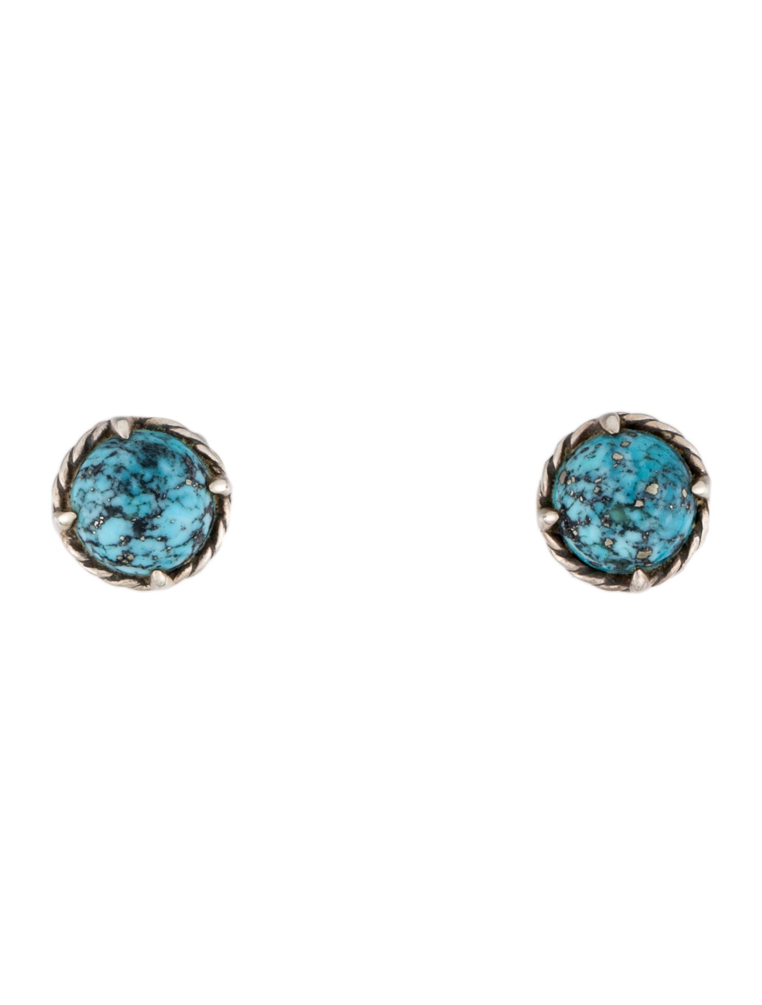 David yurman turquoise stud earrings Clearance