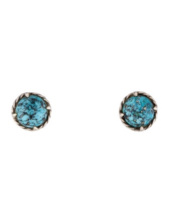 David Yurman Turquoise Chatelaine Stud Earrings