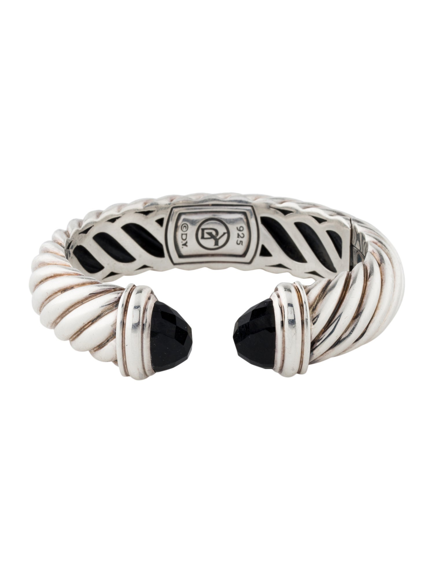 David Yurman Onyx Hinge Cuff Bracelet