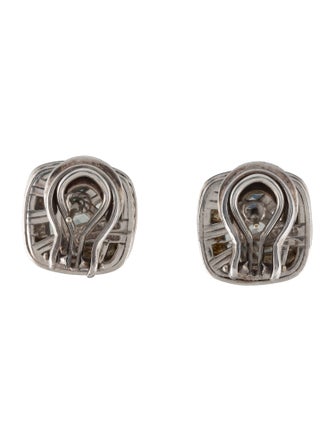 David Yurman Prasiolite & Diamond Albion Earclip Earrings