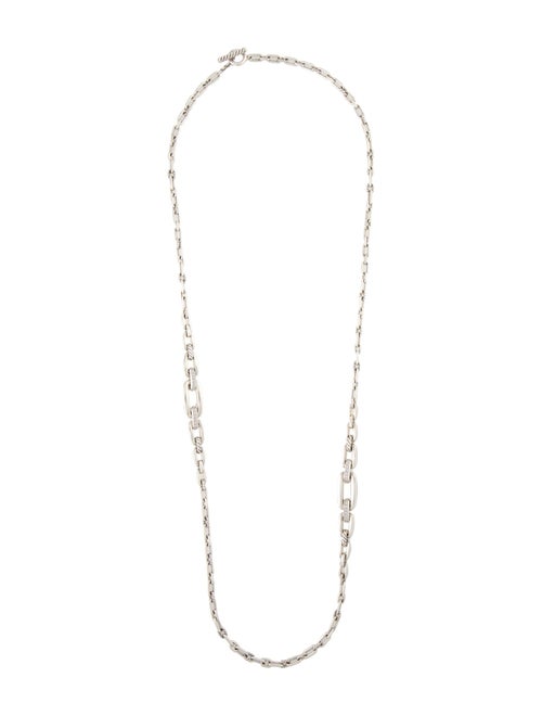 David Yurman Diamond Wellesley Long Chain Necklace