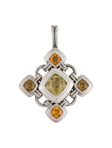 David Yurman Pendant Necklace Quartz & Citrine