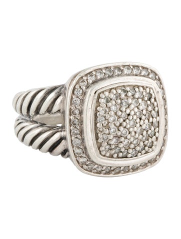 David Yurman Cocktail Ring Diamond Albion 4.75