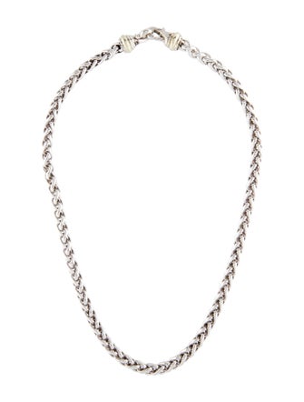David Yurman Two-Tone Wheat Chain Necklace