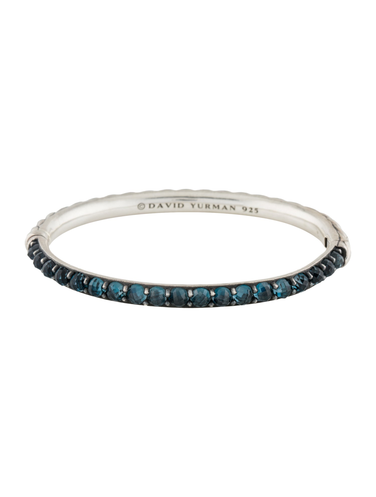 David Yurman Topaz Osetra Hinged Bangle Bracelet