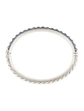 David Yurman Topaz Osetra Hinged Bangle Bracelet
