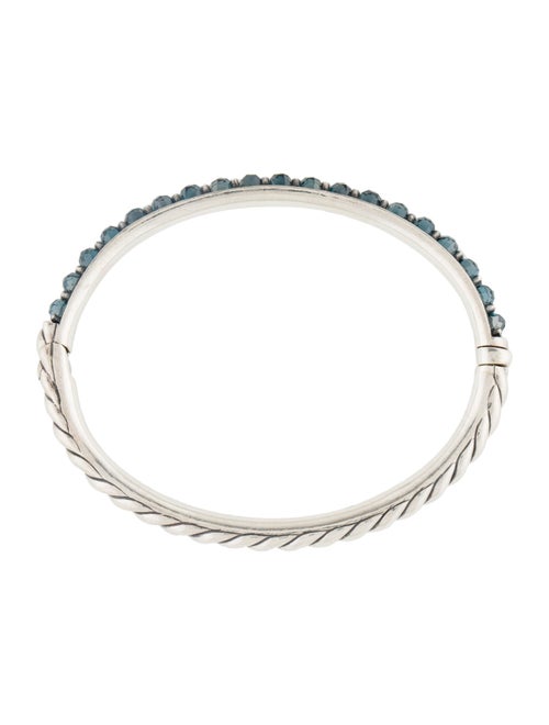 David Yurman Topaz Osetra Hinged Bangle Bracelet
