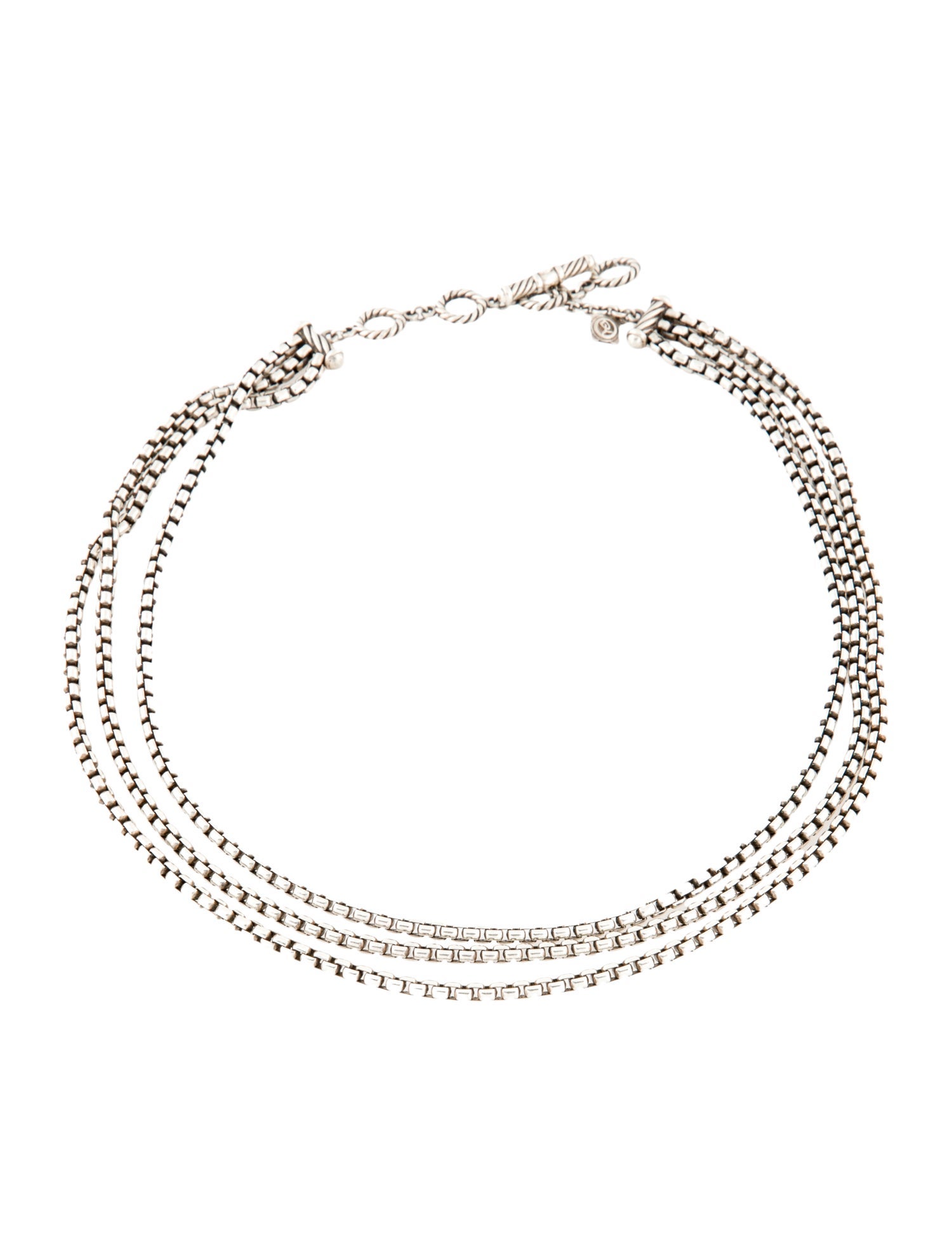 David Yurman Multi-Strand Box Chain Necklace