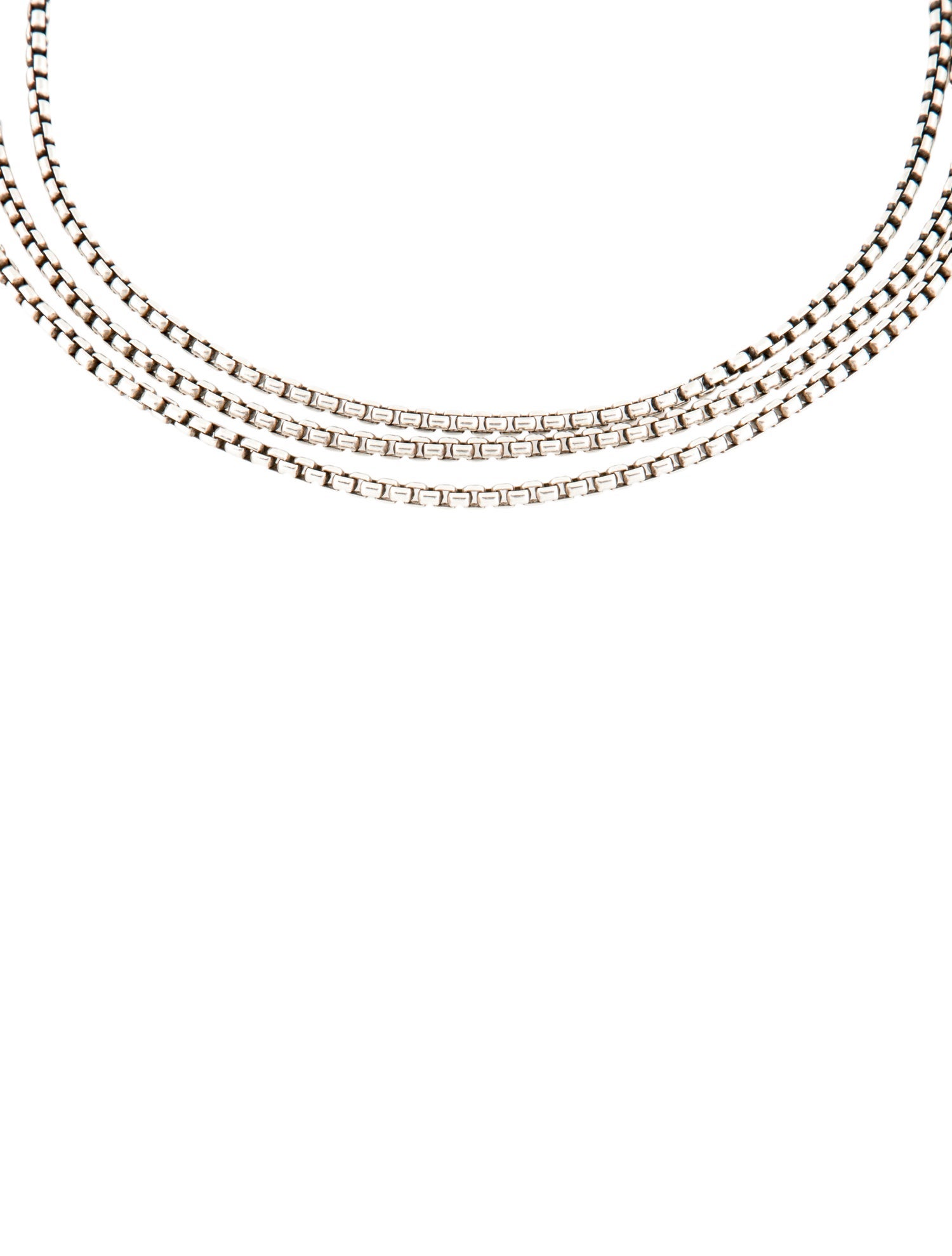 David Yurman Multi-Strand Box Chain Necklace