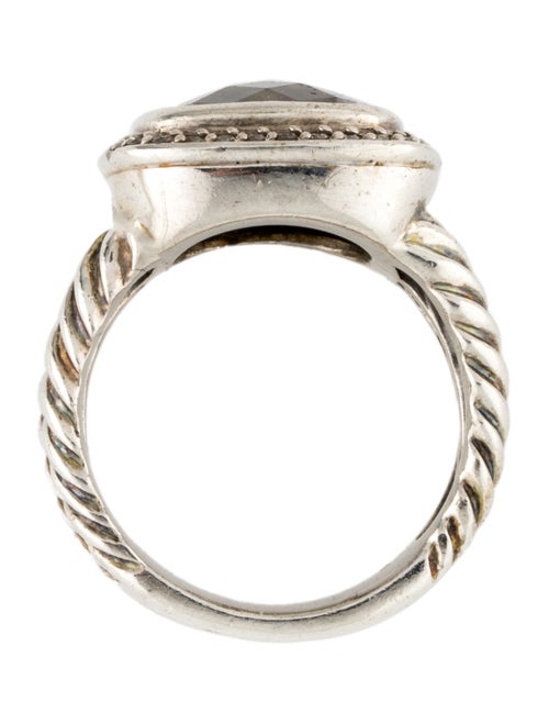 David Yurman Prasiolite & Diamond Albion Ring