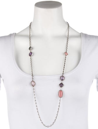 David Yurman Multistone Châtelaine Station Necklace