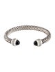 David Yurman Diamond & Onyx Cuff Bracelet
