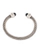 David Yurman Diamond & Onyx Cuff Bracelet