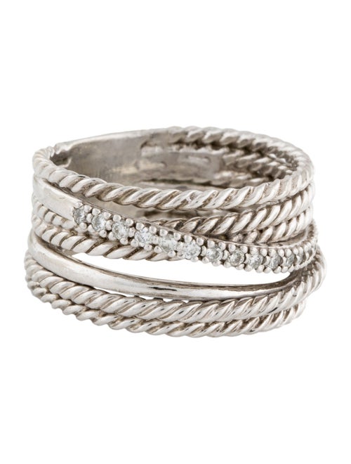 David Yurman Diamond Crossover Band Ring