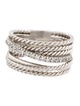 David Yurman Diamond Crossover Band Ring