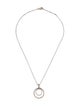David Yurman Diamond Mobile Double Circle Pendant Necklace
