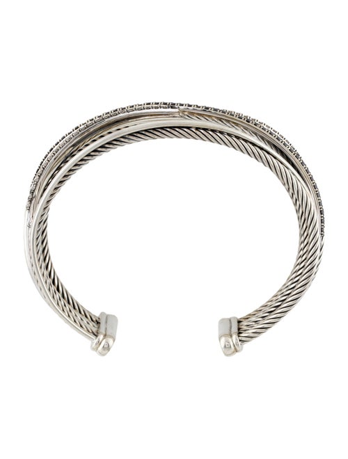 David Yurman Diamond Crossover Five-Row Cuff Bracelet