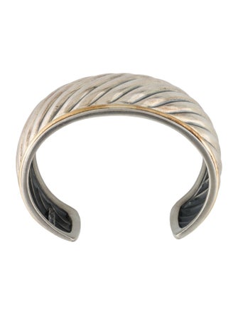 David Yurman Two-Tone Sculpted Cable Cuff Bracelet