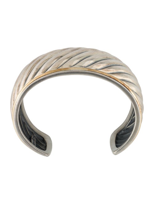 David Yurman Two-Tone Sculpted Cable Cuff Bracelet