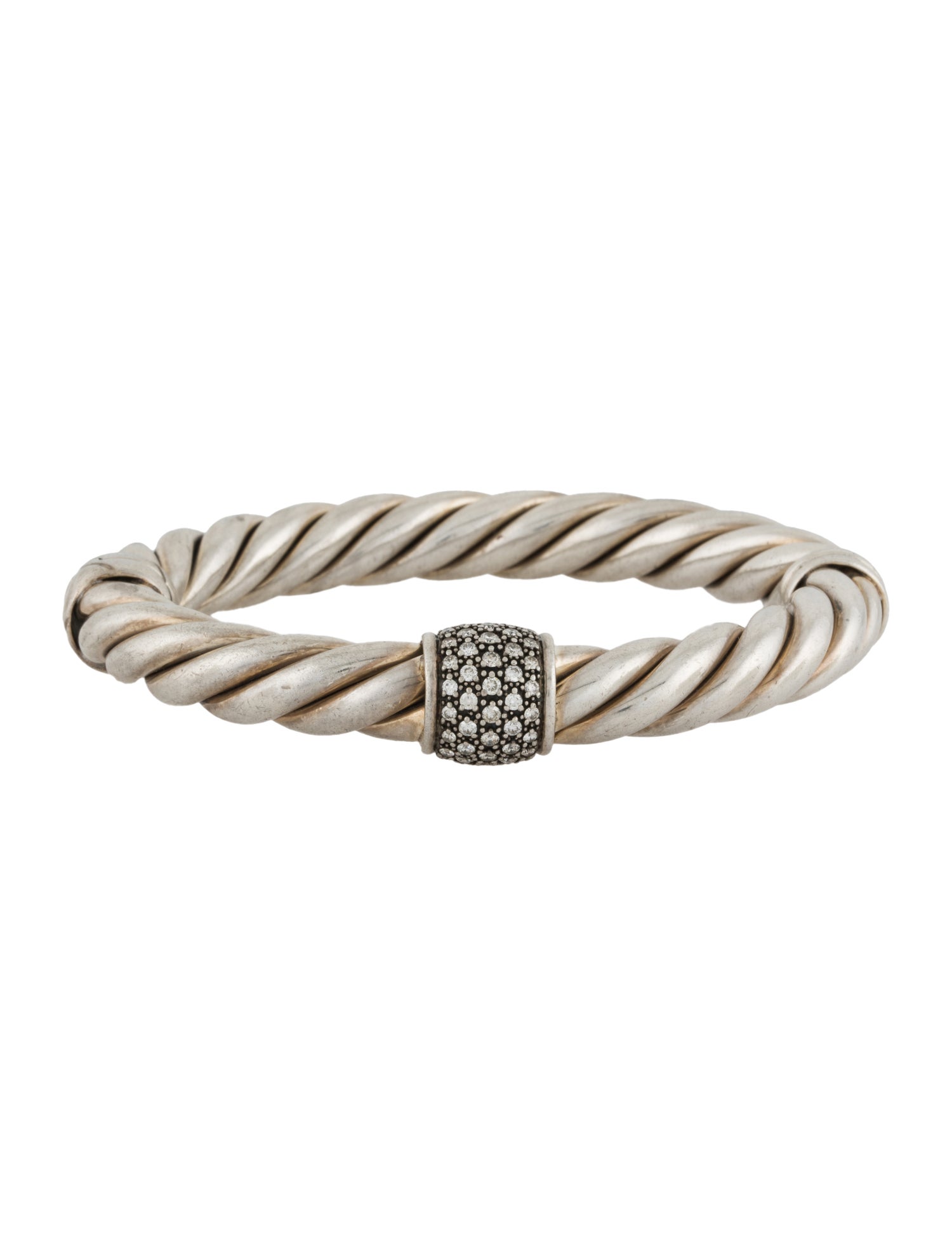 David Yurman Diamond Metro Cable Bracelet