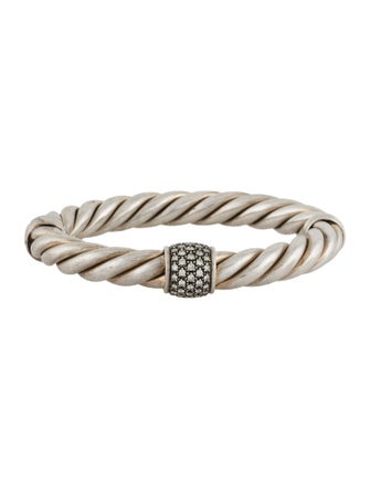 David Yurman Diamond Metro Cable Bracelet