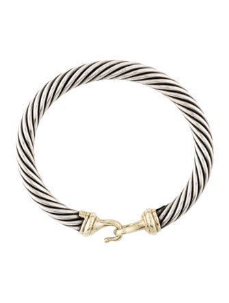 David Yurman Two-Tone Buckle Classic Cable Bracelet