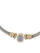 David Yurman Two-Tone Chalcedony & Iolite Albion Choker Necklace