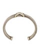 David Yurman Diamond 'X' Double Cable Cuff Bracelet