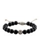 David Yurman Onyx & Diamond Spiritual Bead Bracelet