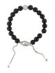 David Yurman Onyx & Diamond Spiritual Bead Bracelet