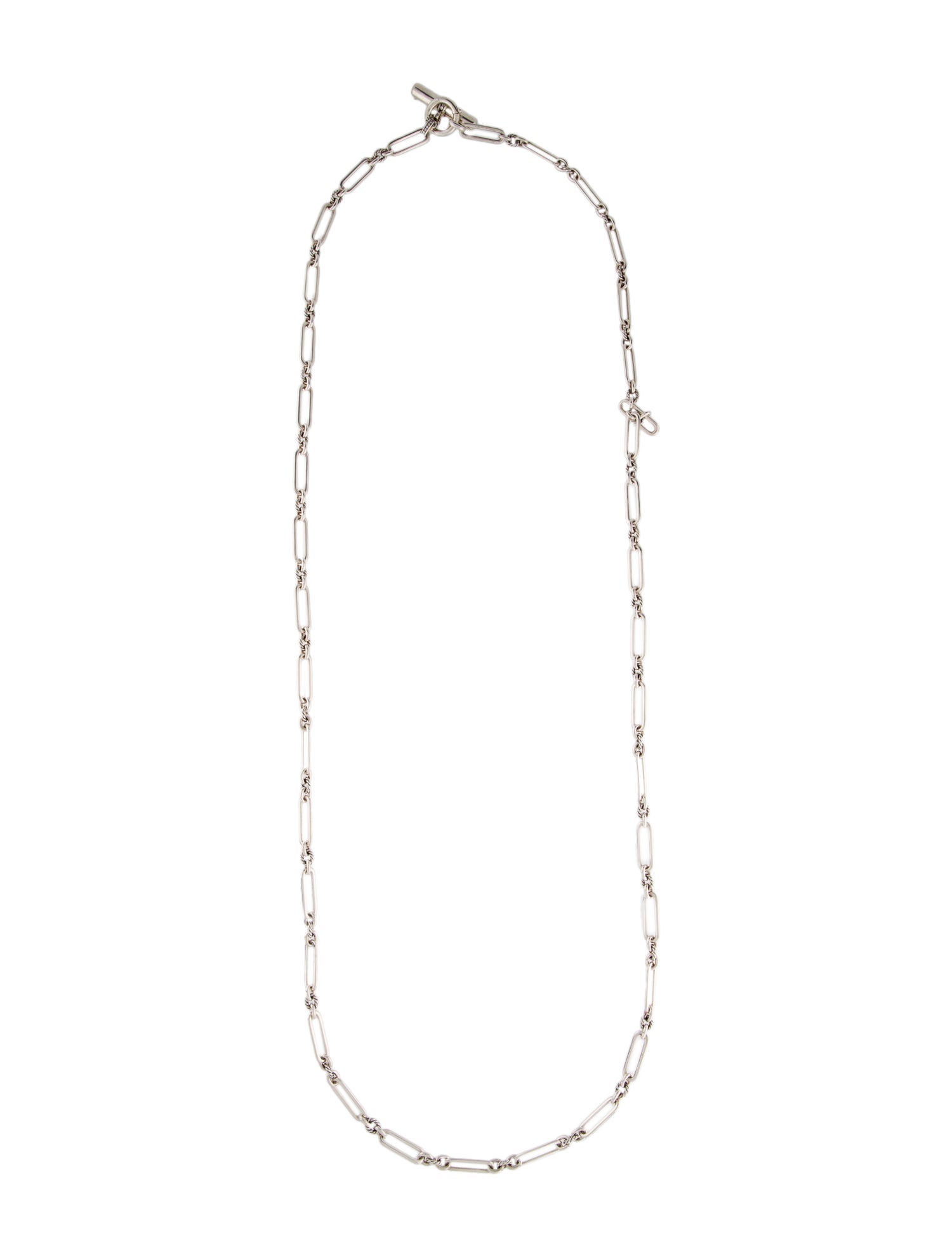 David Yurman Diamond Lexington Toggle Necklace