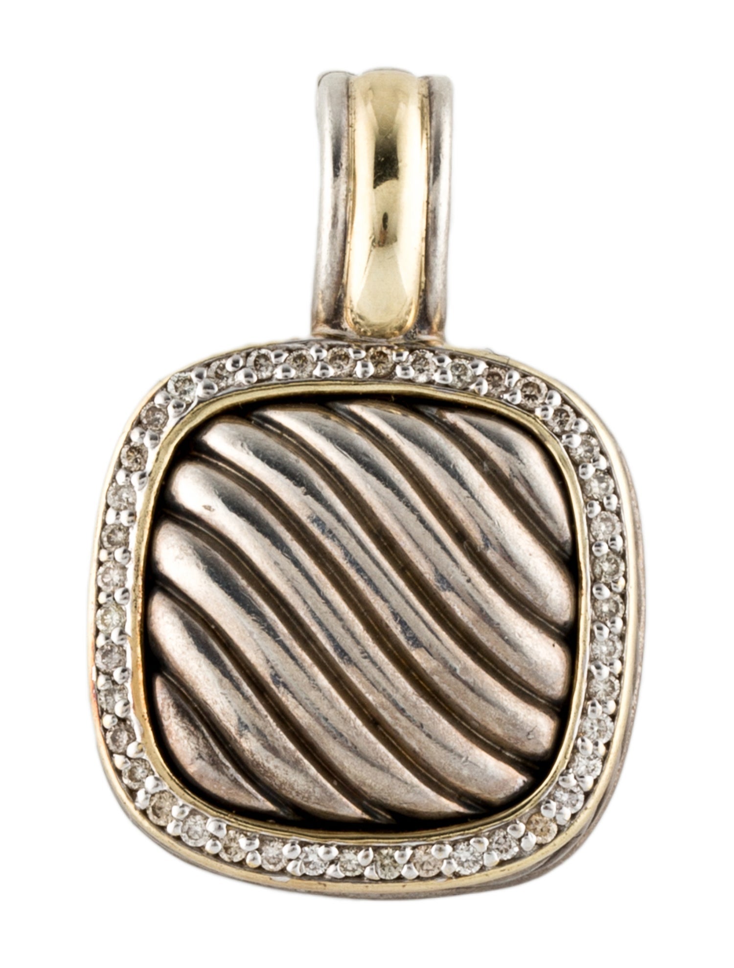 David Yurman Diamond Albion Enhancer Pendant