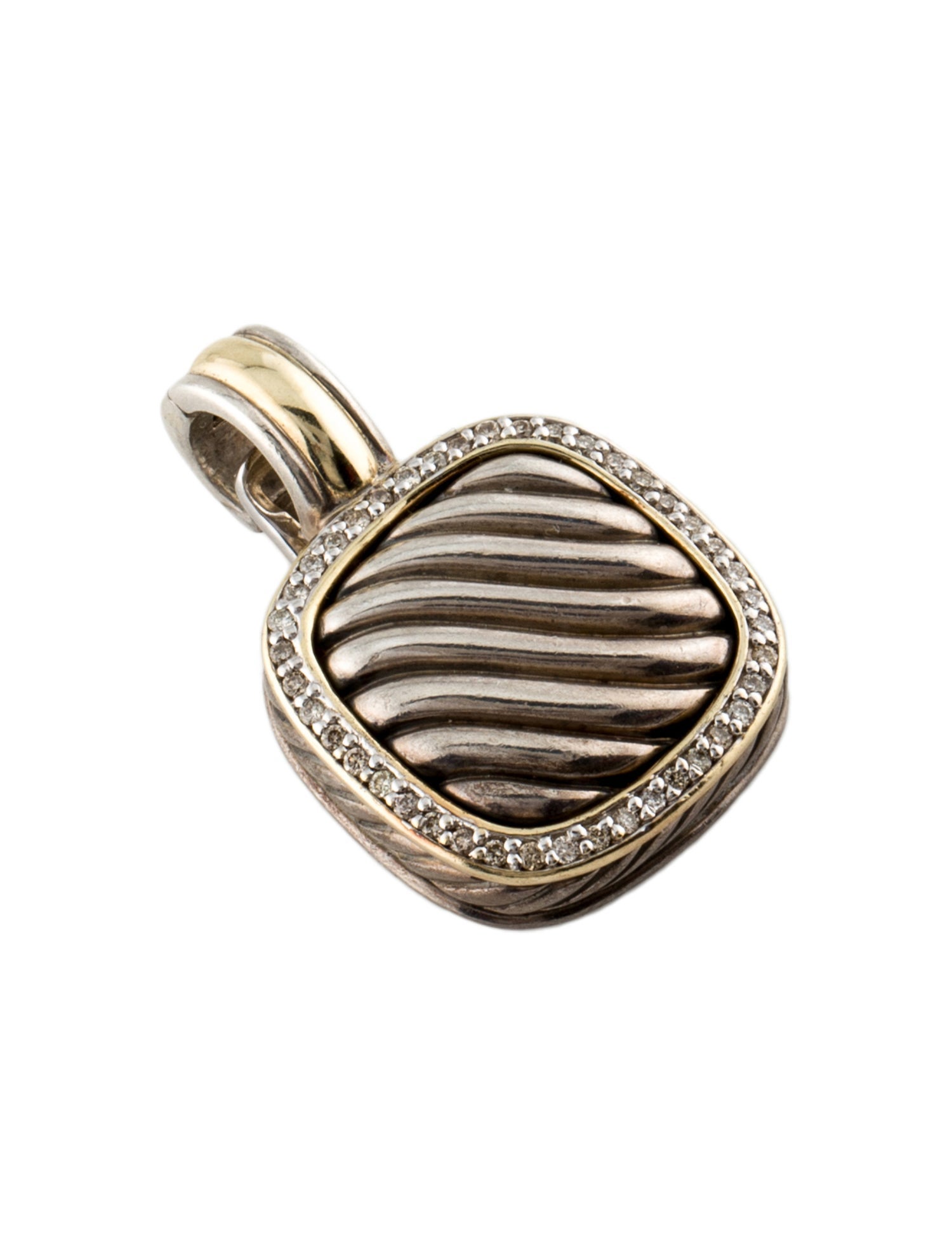 David Yurman Diamond Albion Enhancer Pendant