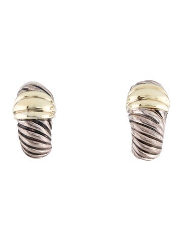 David Yurman Earclip Two-Tone Shrimp Earclips Earrings