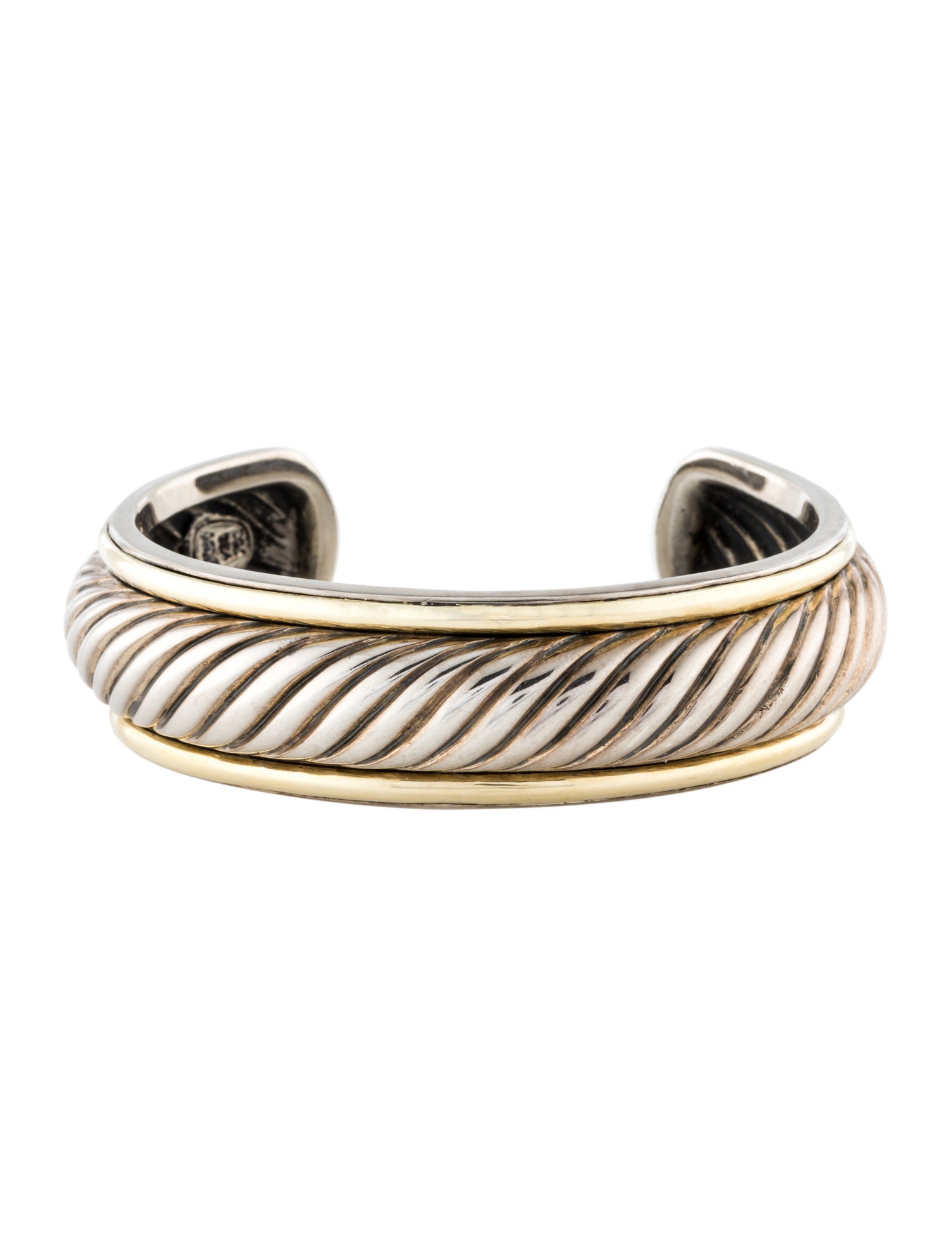 David Yurman Two-Tone Sculpted Cable Cuff