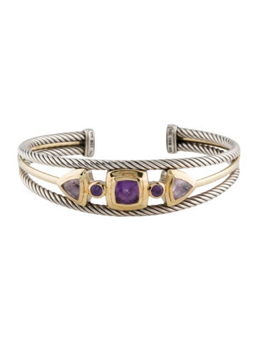 David Yurman Cuff Amethyst Bracelet
