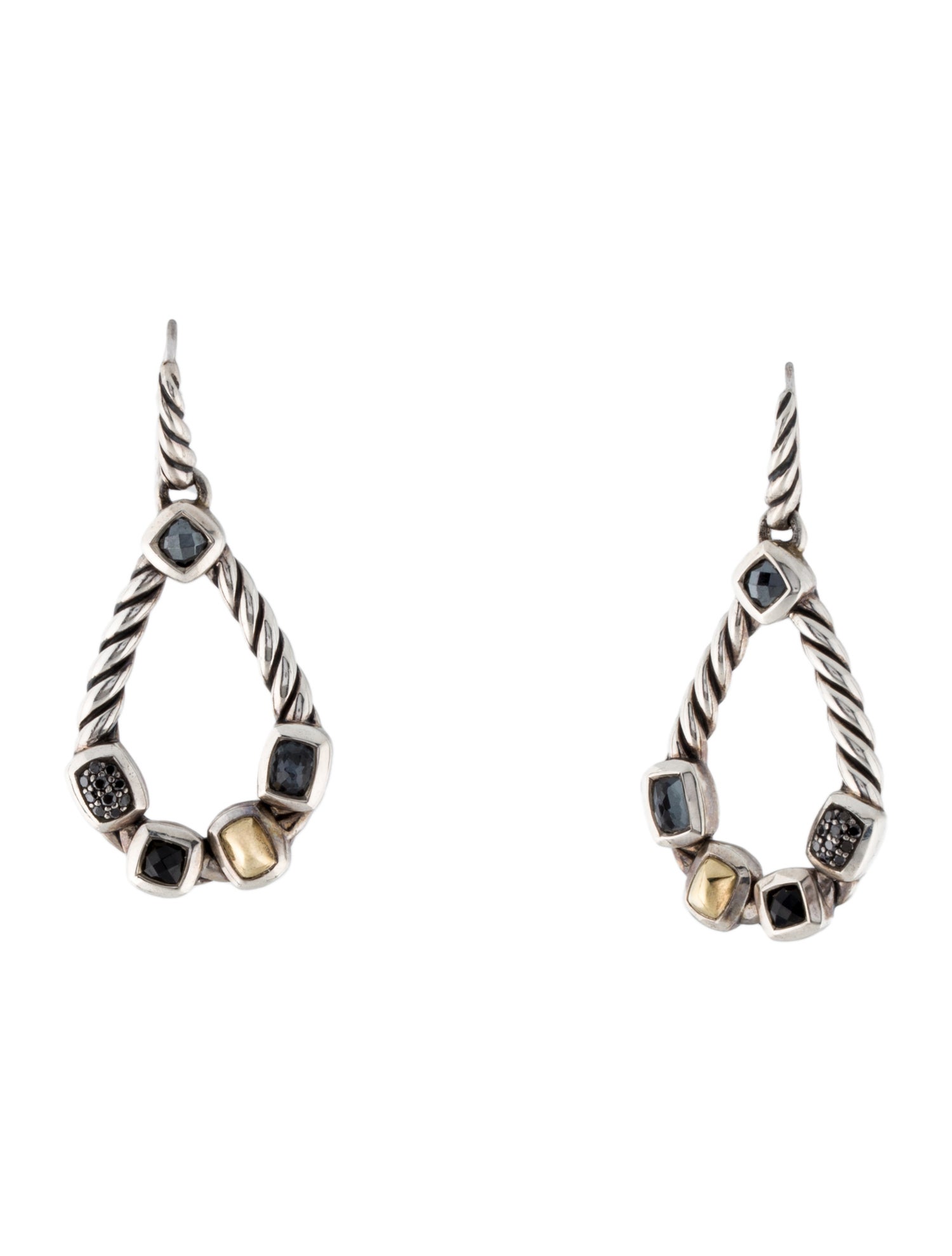 David Yurman Multi-Stone Confetti Drop Earrings