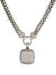 David Yurman 2.40ctw Diamond Double Wheat Chain w/Albion Enhancer Pendant