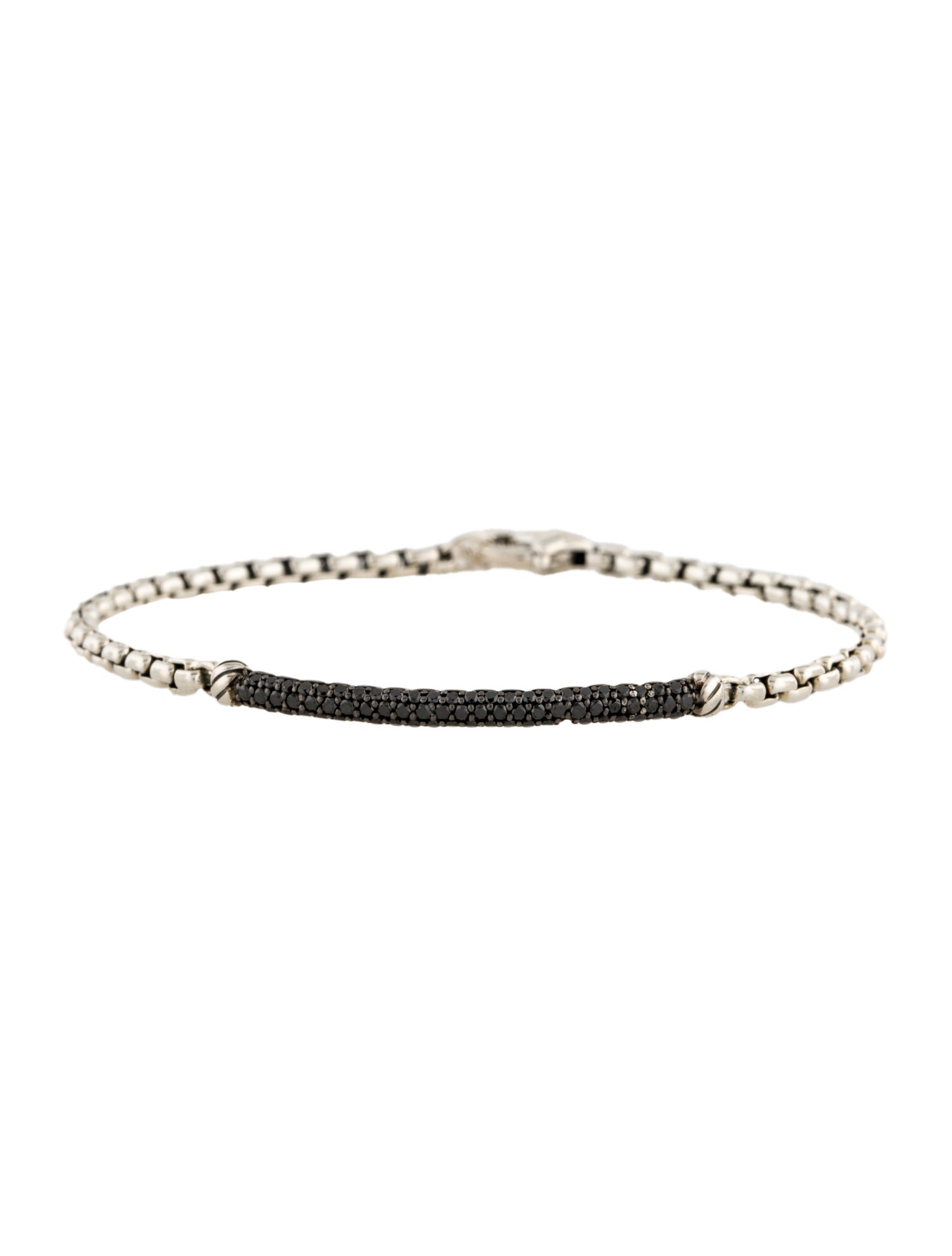 David Yurman Diamond Petite Pavé Metro Station Bracelet