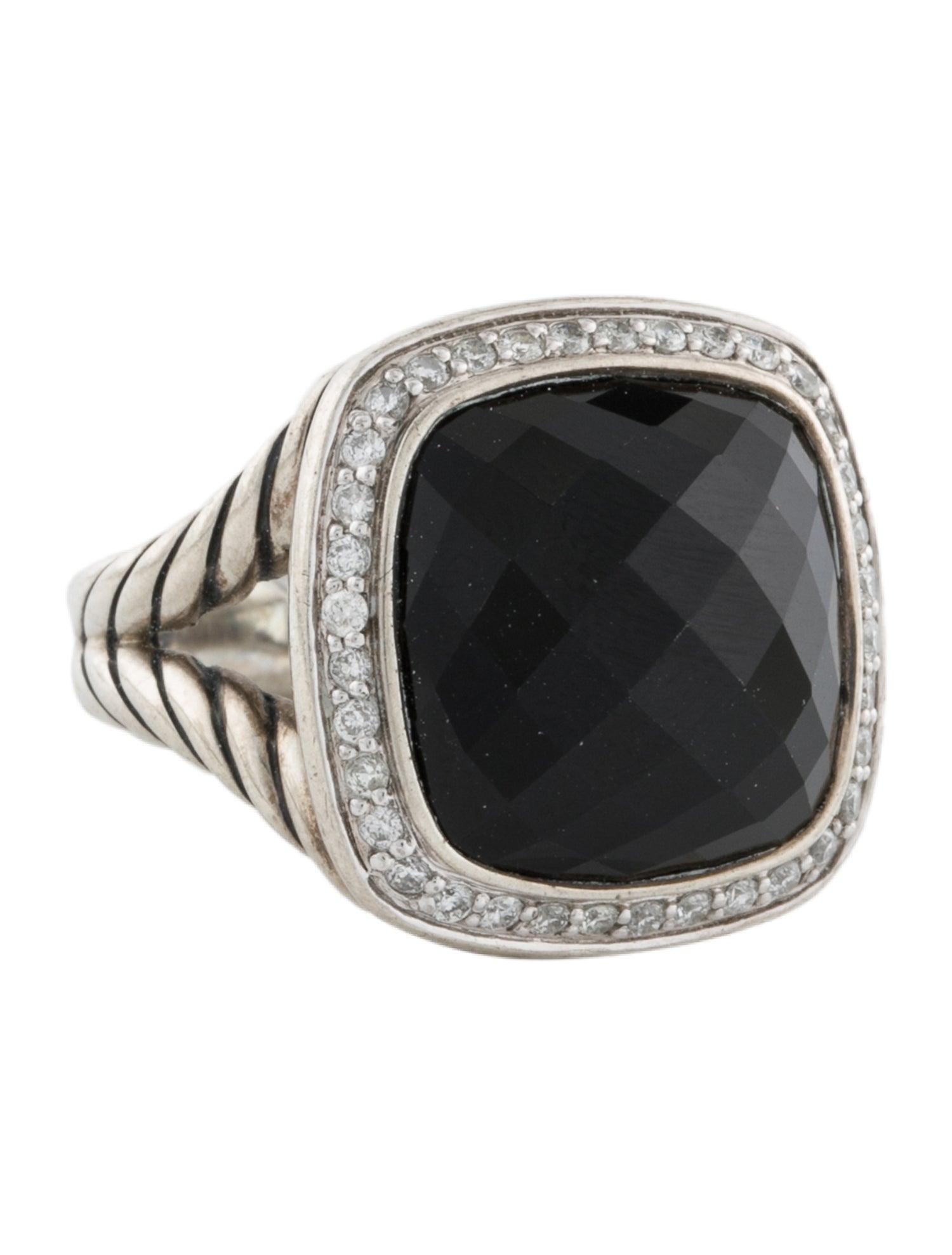 David Yurman Onyx & Diamond Albion® Ring