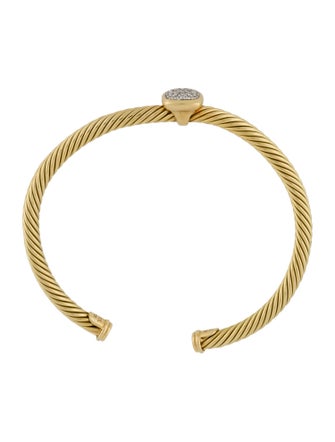 David Yurman 18K Diamond Albion Cuff Bracelet