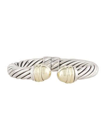 David Yurman Cuff Two-Tone Cable Bracelet