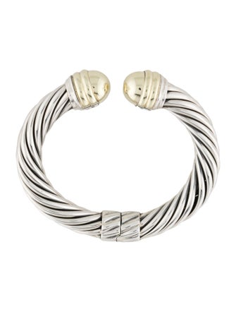 David Yurman Two-Tone Cable Cuff Bracelet