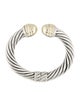 David Yurman Two-Tone Cable Cuff Bracelet
