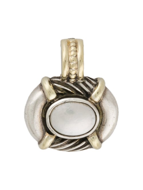 David Yurman Two-Tone Pearl Enhancer Pendant