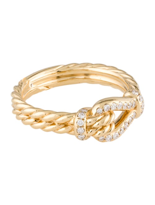David Yurman 18K Diamond Thoroughbred Loop Ring