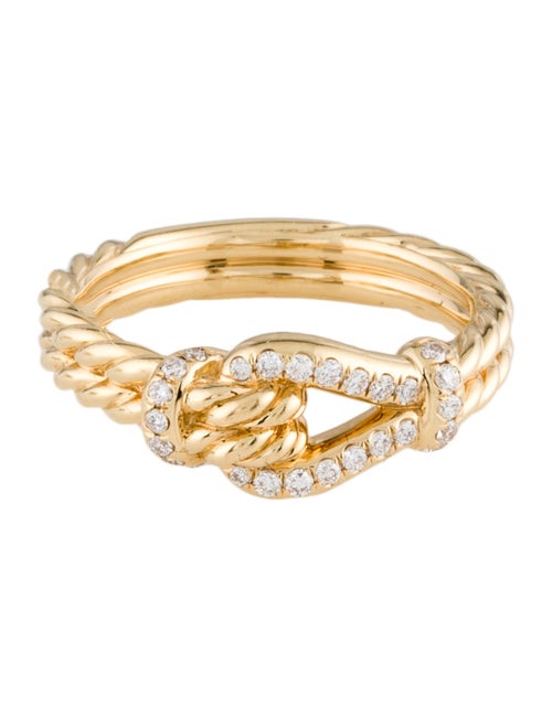 David Yurman 18K Diamond Thoroughbred Loop Ring