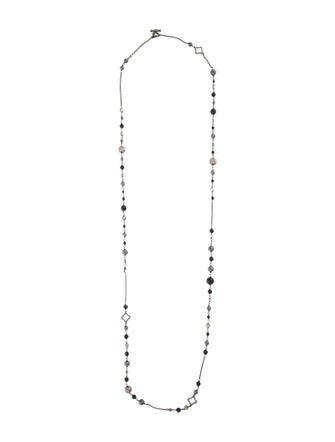 David Yurman Onyx Elements Quatrefoil Necklace