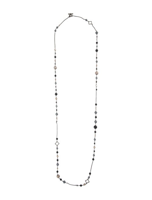 David Yurman Onyx Elements Quatrefoil Necklace