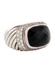 David Yurman Onyx & Diamond Waverly Cocktail Ring